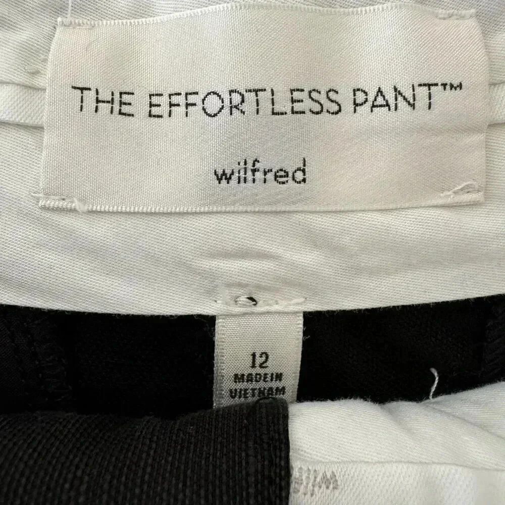 Aritzia Wilfred The Effortlessp High Rise Pleated Wide Leg Pants SZ 12 #2261 - Picture 10 of 16
